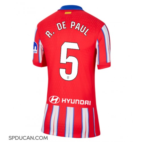 Zenski Nogometni Dres Atletico Madrid Rodrigo De Paul #5 Domaci 2024-25 Kratak Rukav